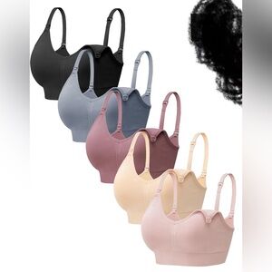 Women's Maternity Multi-Color Bralette Set